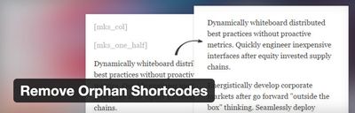 WP Plugin Remove Orphan Shortcodes